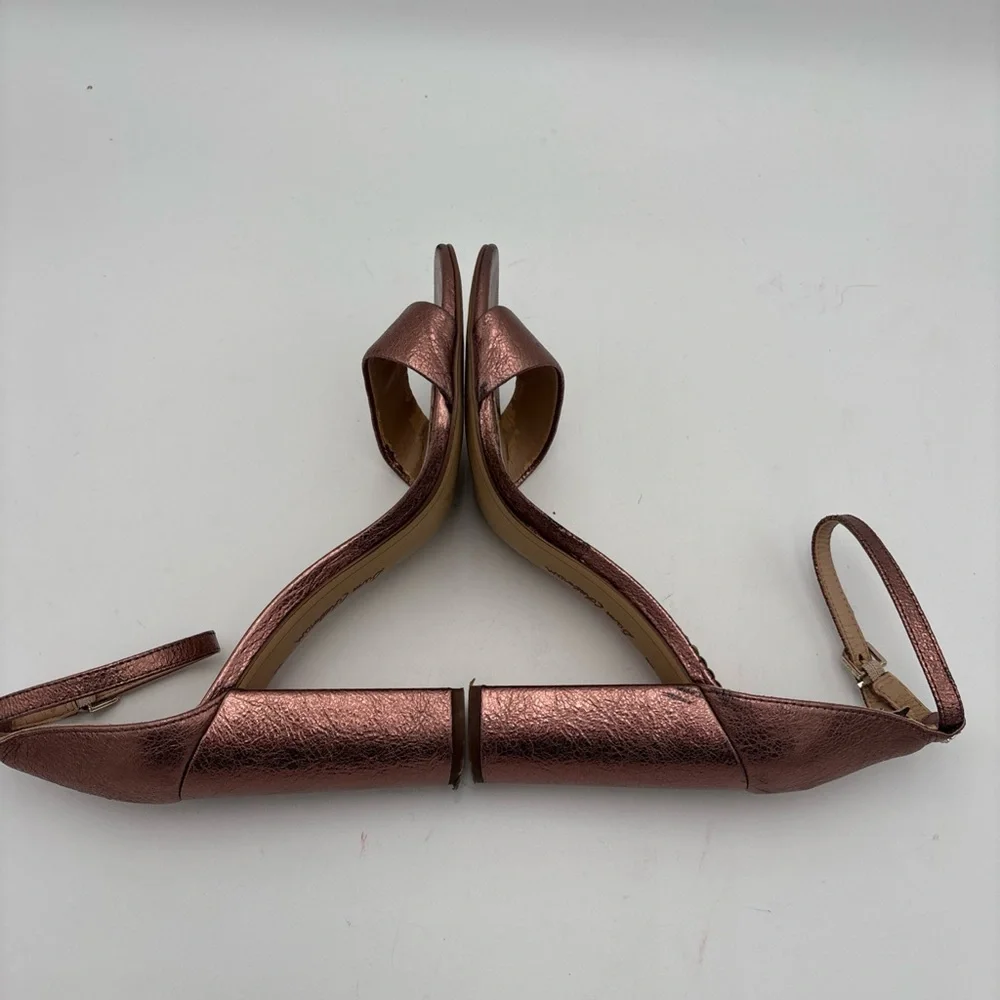 Sam Edelman Rose Gold‎ Block Heel Sandals
